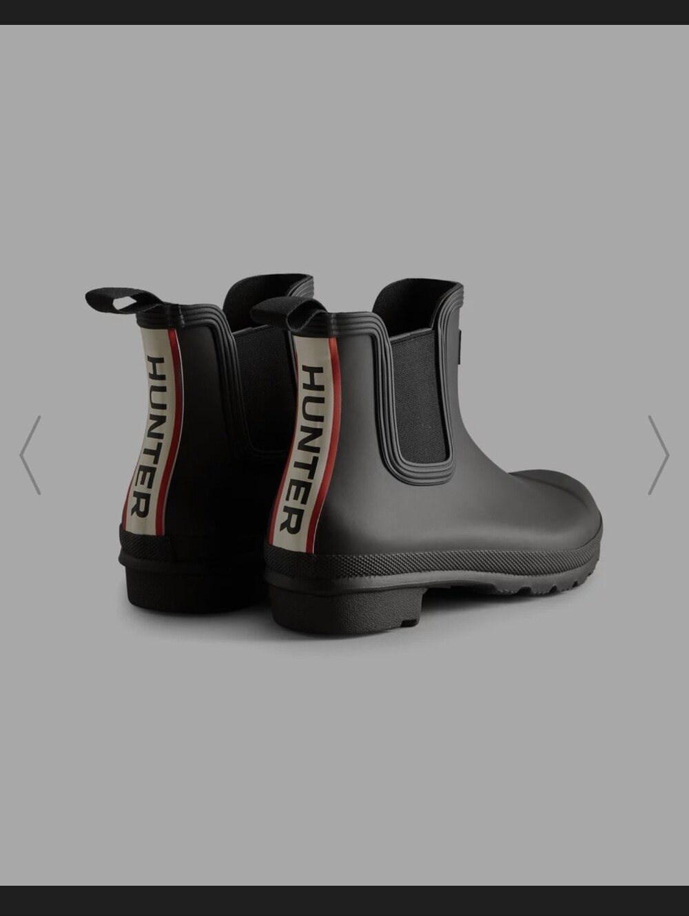 Original Chelsea Hunter Tri Colour Logo Backstrap Boots - WOMEN'S US8